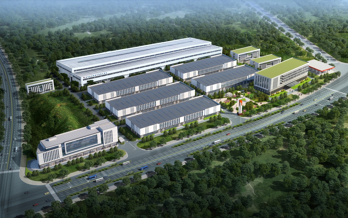 心博买球_心博买球大学城厂区鸟瞰图