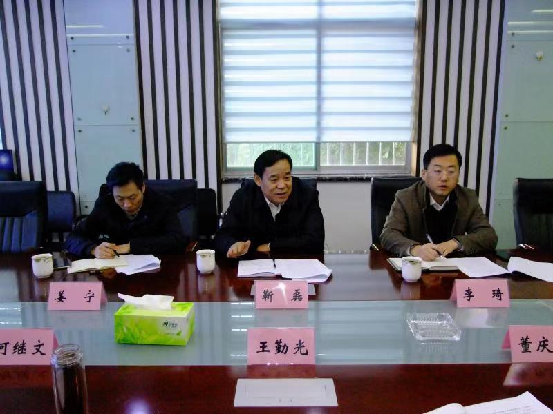 济南市民营经济发展局局长靳磊到心博买球_心博买球集团调研